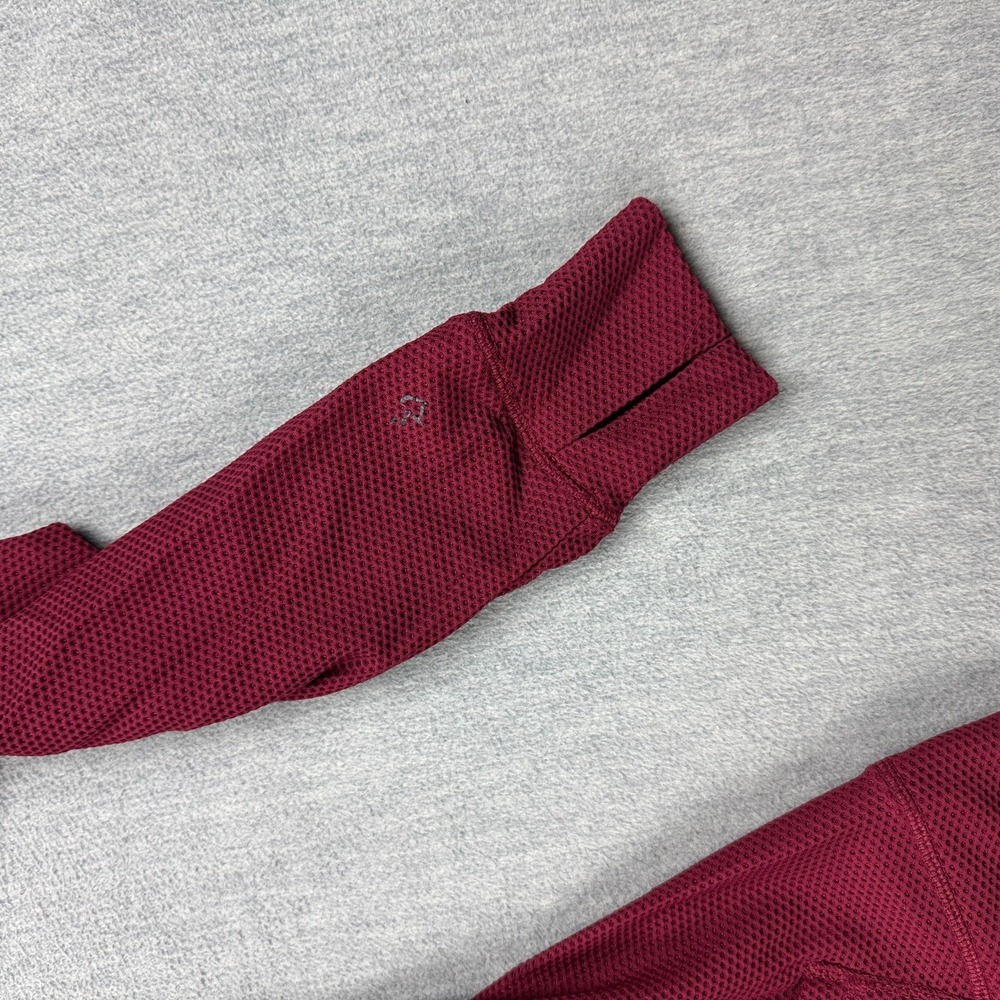 Torrid Active Hoodie Womens 00 Red Waffle Knit Full Zip Sweatshirt Active Gym - Picture 4 of 9